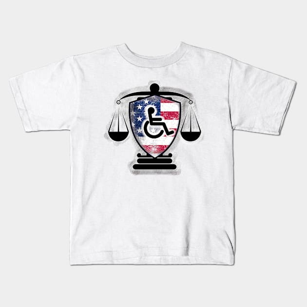 Disability Rights America Kids T-Shirt by chiinta